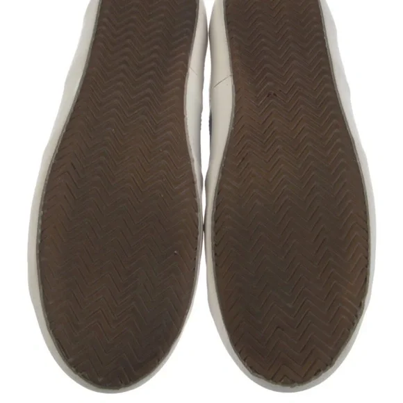 Kate Spade White Leather Sneakers with Green Stripe - Picture 5 of 5